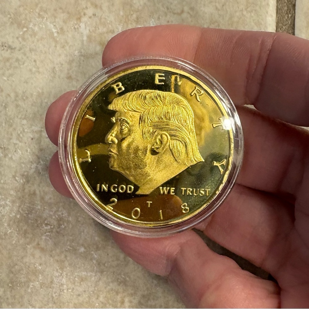 New Gold filled Donald Trump Coin